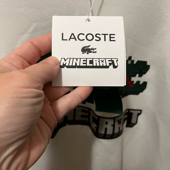 NWT Lacoste x Minecraft unisex crew sweatshirt large - Picture 6 of 8